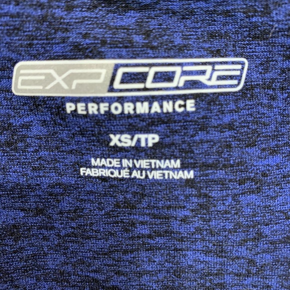 Blue Ruched Athletic Wear Zip Up - Picture 7 of 8